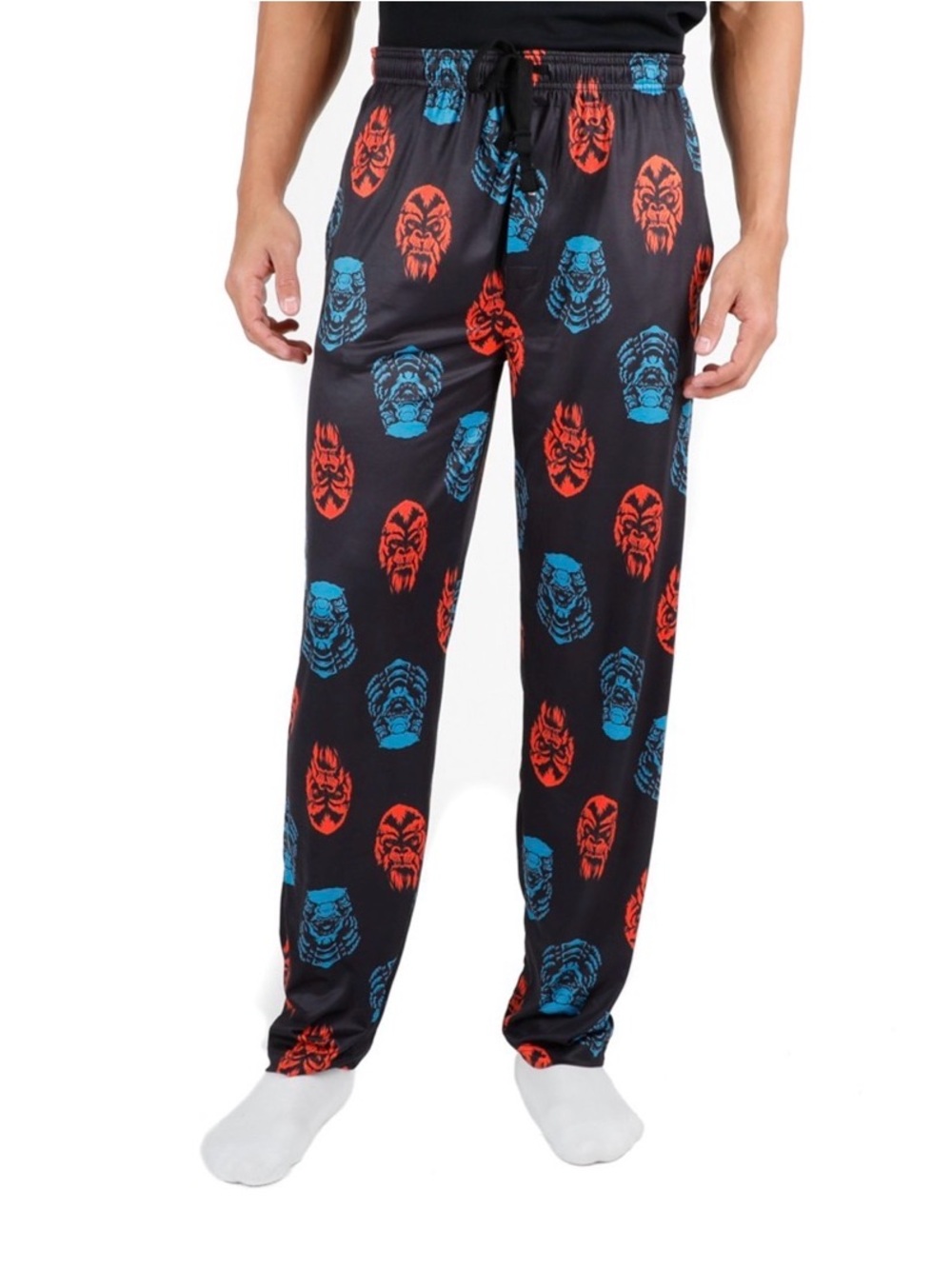 Godzilla Vs Kong Faces Collage Sleep Lounge Pants Pajamas Size M Pj’s